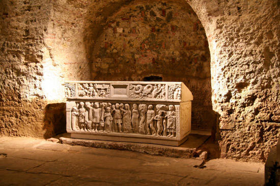 Sarcophage chrtien du martyr Saint Quitterie, IVme sicle