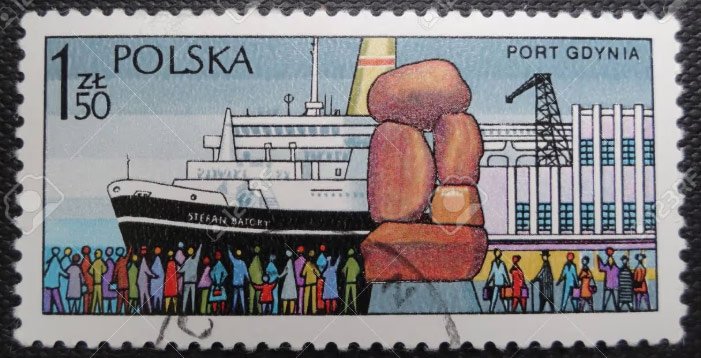 Timbre - Le port de Gdynia (Pologne)