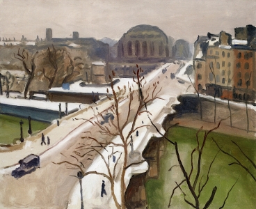 The Pont Neuf in the Snow, Paris, Albert Marquet (1939-1940)