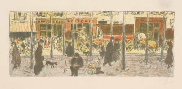 Quelques aspects de la vie de Paris - Boulevard, Pierre Bonnard (1899)