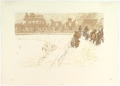 Quelques aspects de la vie de Paris - Lithographie #4, Pierre Bonnard (1899)
