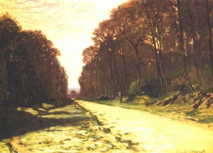 Route et forêt de Fontainebleau, Claude Monet