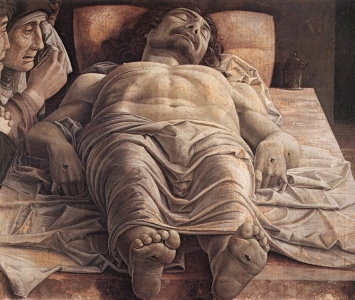 The lamentation over the dead Christ, Andrea Mantegna (Around 1483)