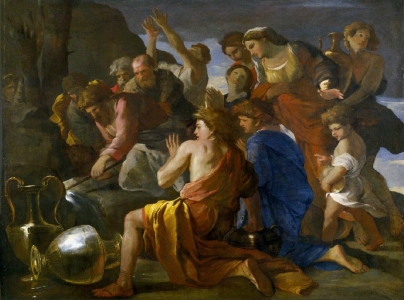 Moïse adoucissant les eaux de Marah, Nicolas Poussin (1629-1630)