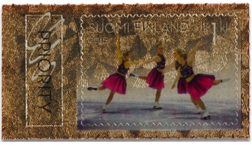 Patinage synchronisé - Timbre - Finlande (2015)