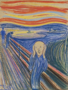 Le cri, pastel, Edvard Munch (1895)