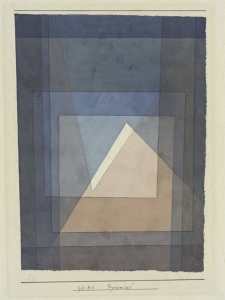 Aquarelle et plume sur papier sur carton, Paul Klee (1930)