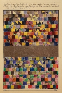 Jadis surgi du gris de la nuit..., Paul Klee (1918)