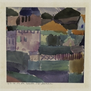 Dans les maisons de Saint-Germain (Tunis), Paul Klee (1914)