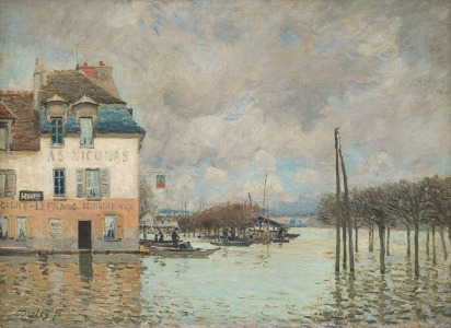 L'inondation à Port-Marly, Alfred Sisley (1876)