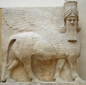 Taureau ailé à tête humaine - Musée du Louvre