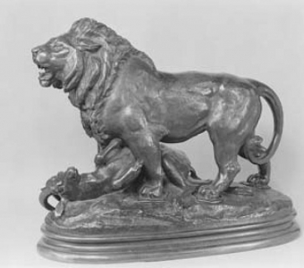 Lion with antelope - Antoine-Louis Barye (The Metropolitan Museum of Art, New-York)