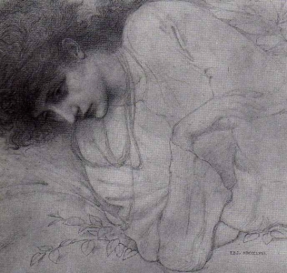 Portrait of Maria Zambaco - Edward Burne Jones
