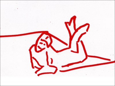 Dessin #13 - Repos (rouge)