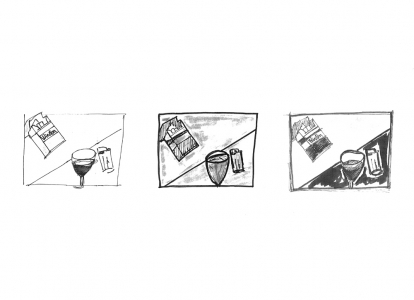 Dessin #4 - A chacun ses vices (noir et blanc)