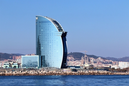 L'hôtel W, à barcelone
